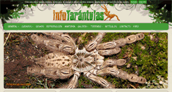 Desktop Screenshot of infotarantulas.com